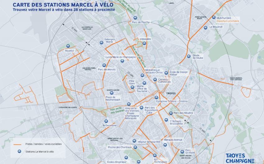 Un réseau couvrant 7 communes de l’agglomération