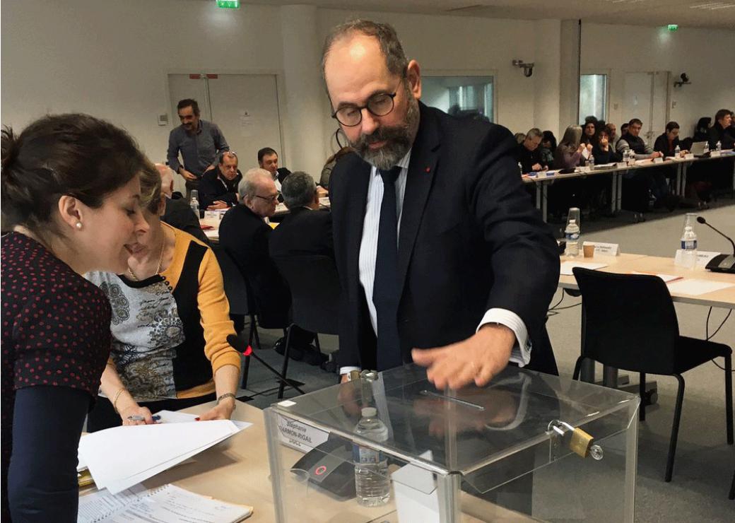 Philippe Laurent lors du vote, CSFPT, le 13 février