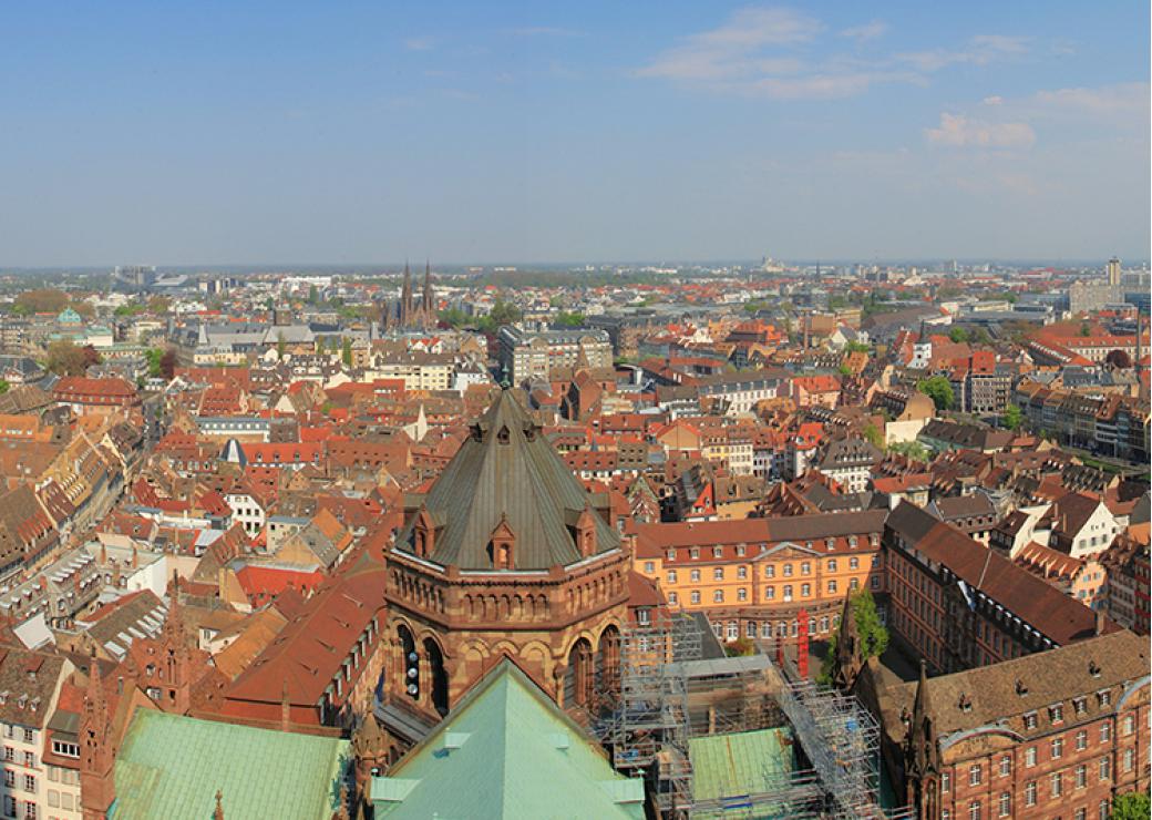 Strasbourg vue aérienne