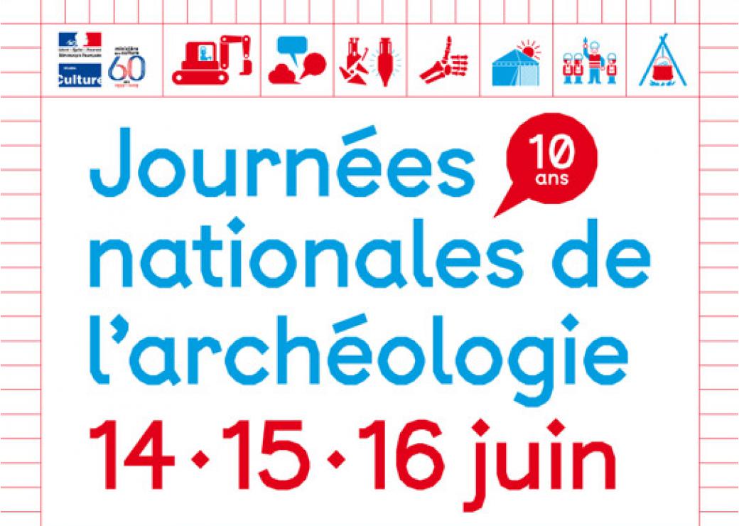 affiche presse 10e Journées nationales de l'archéologie 2019