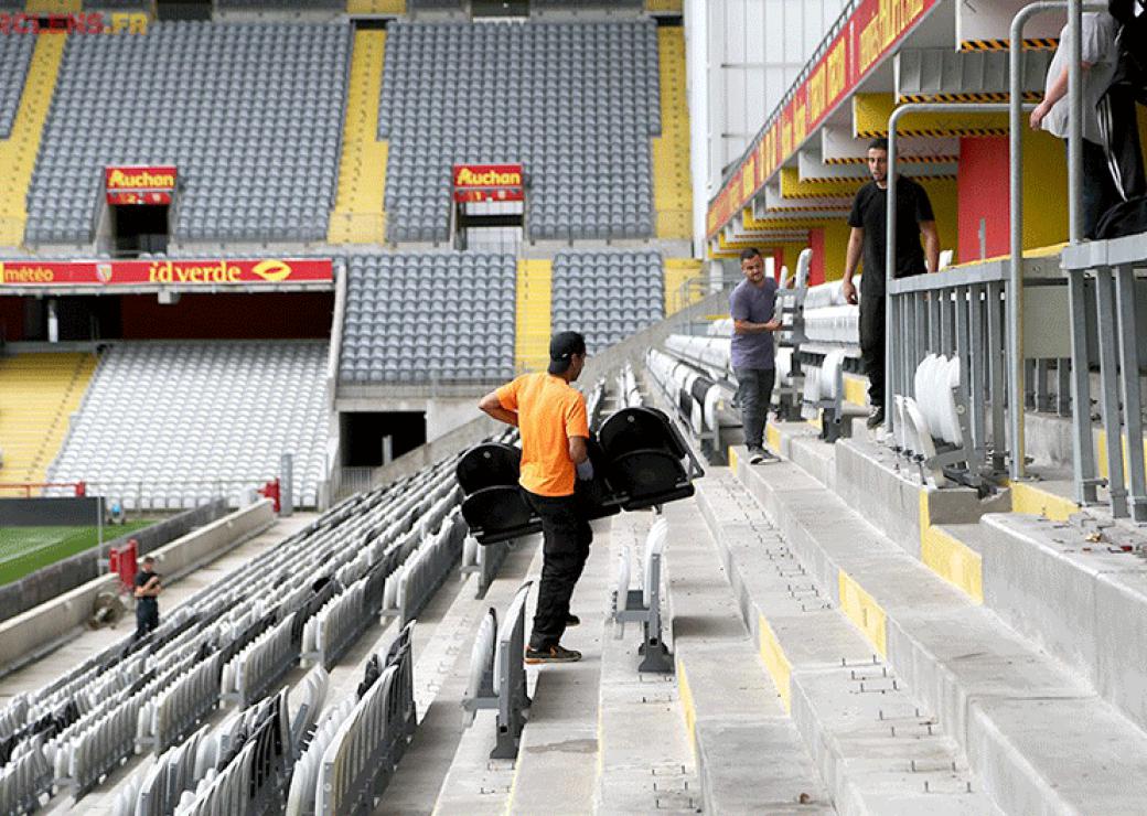 tribune debout Lens