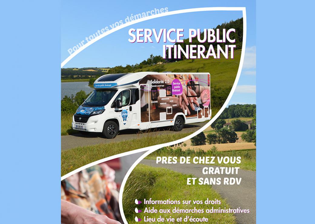 Administration en camping-car solidaire connecté