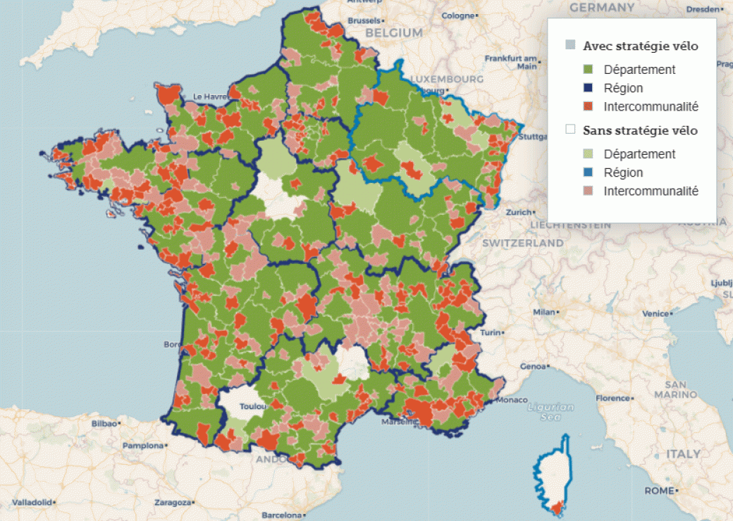 Politiques Cyclables Regions Departements Et Epci Dans La Course