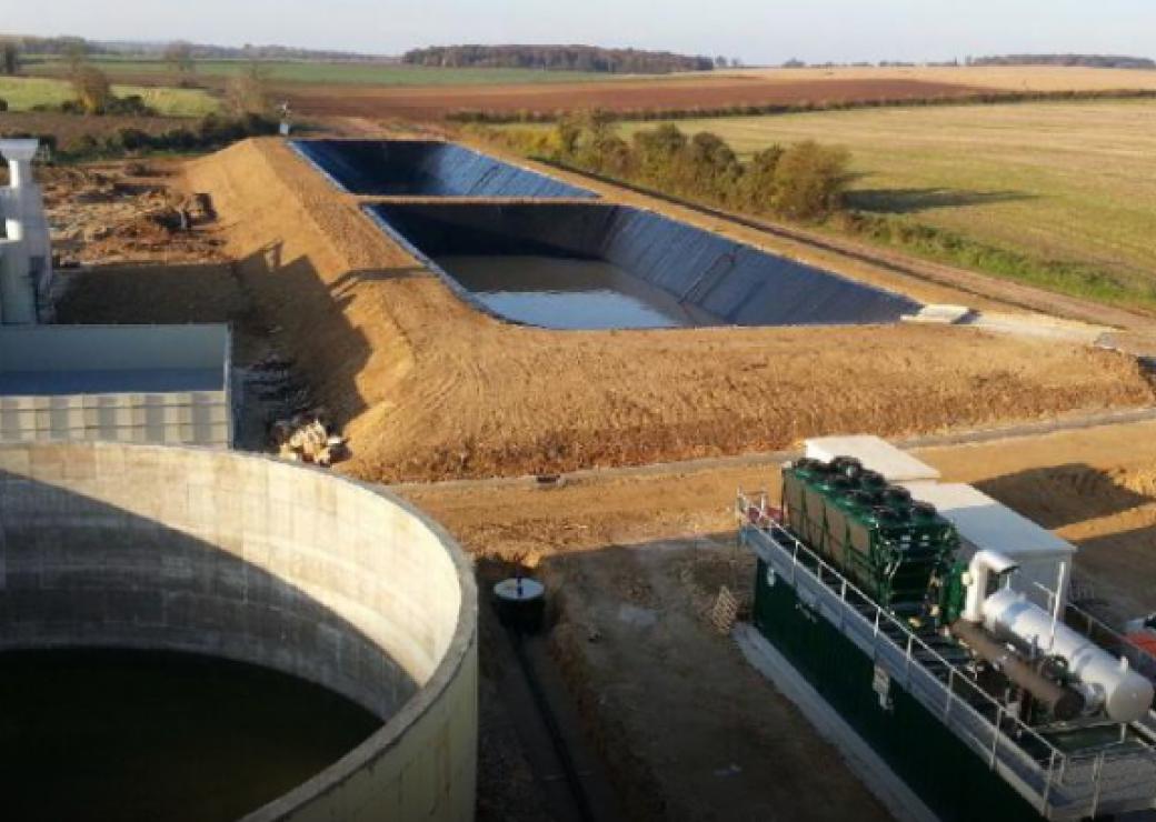 Unité de cogénération d'énergie biomasse à Marnay