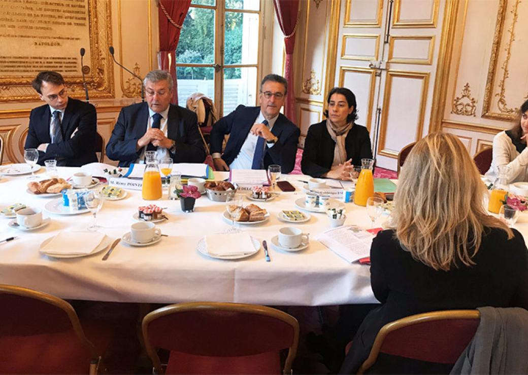 point presse au sénat