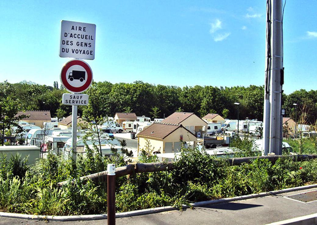 Une aire d'accueil des gens du Voyage à Saint-Ouen l'Aumône