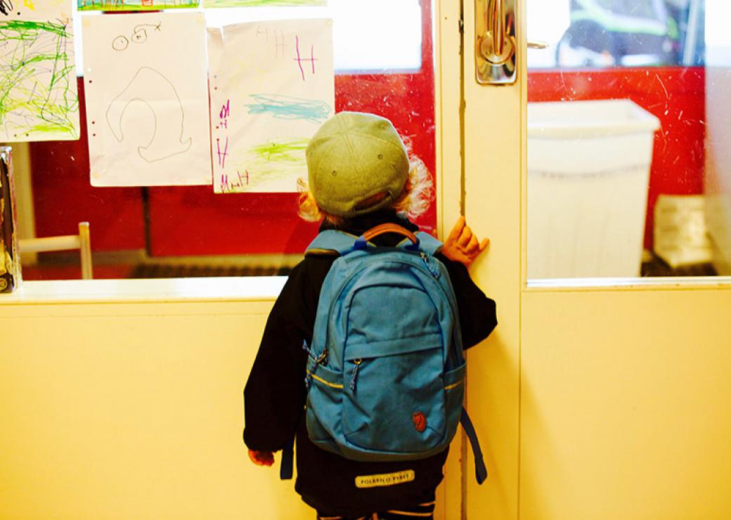 Rentrée à l'école materenelle.