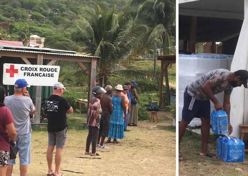 Distribution d'eau en Guadeloupe covid