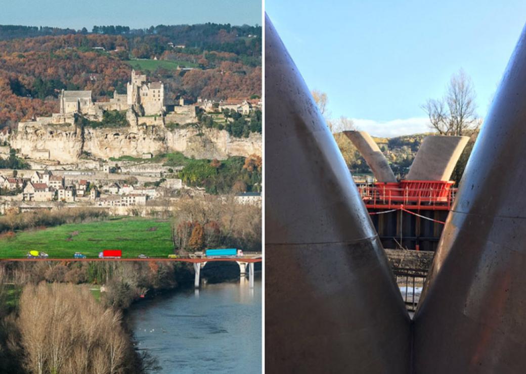 contournement routier de Beynac, en Dordogne 