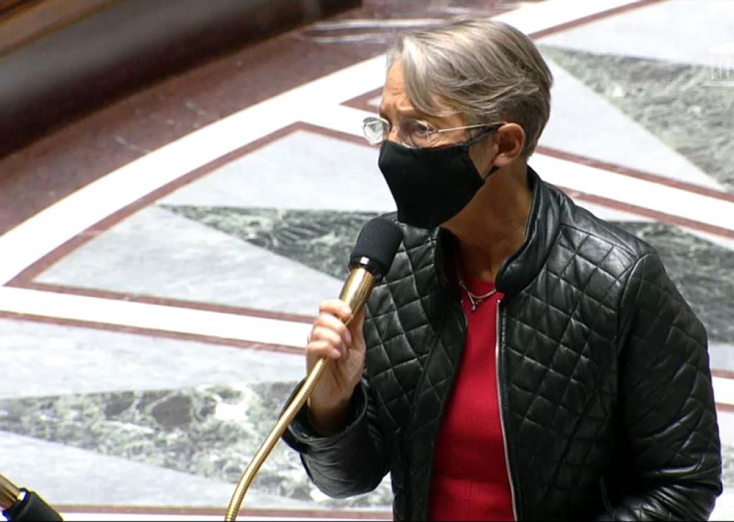 Capture vidéo assemblée nationale/ Elisabeth Borne