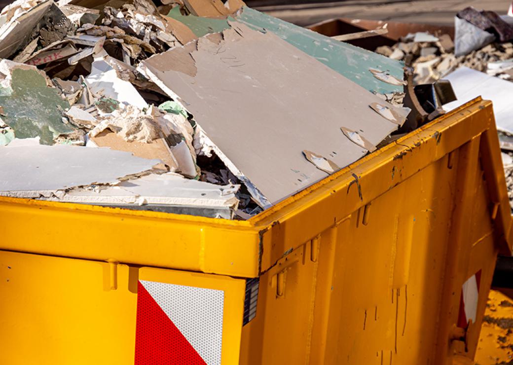 Déchets plâtre 