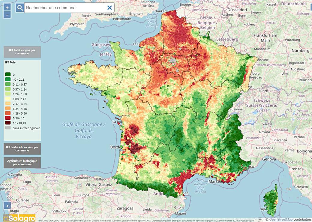 Carte pesticides