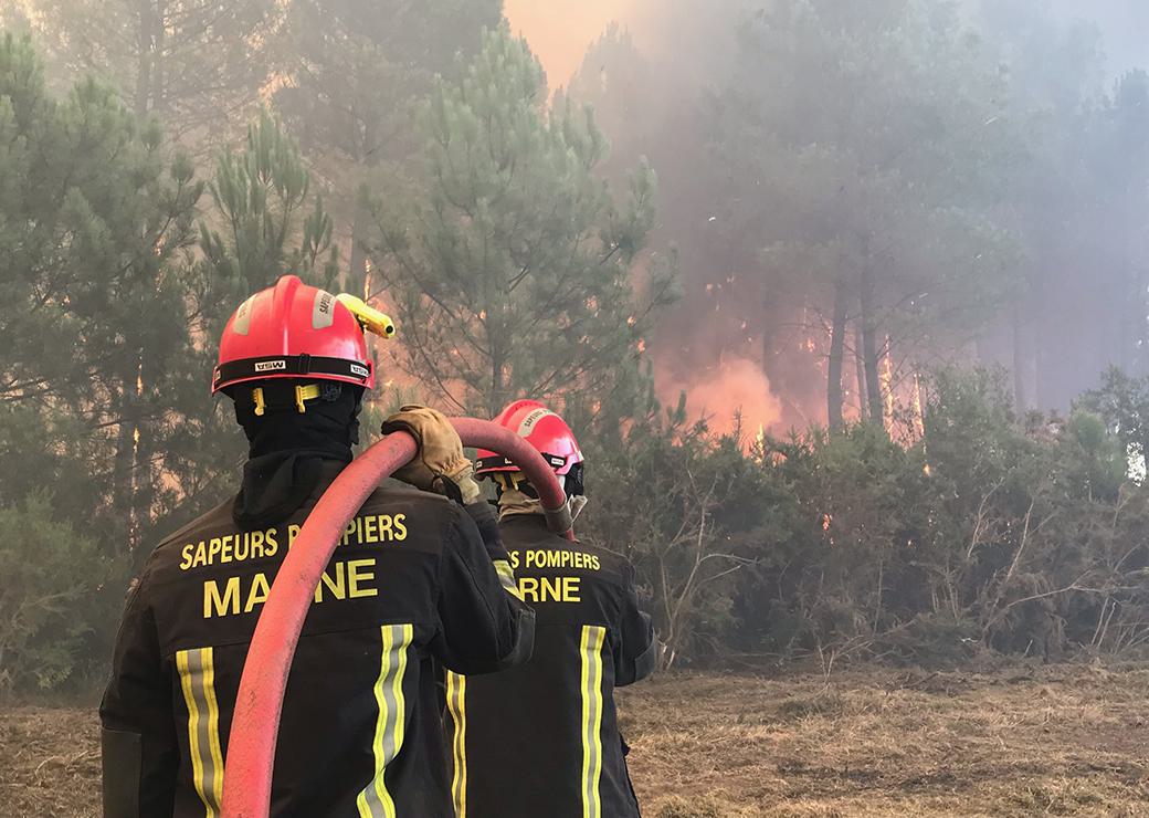 Pompiers feux de foret 