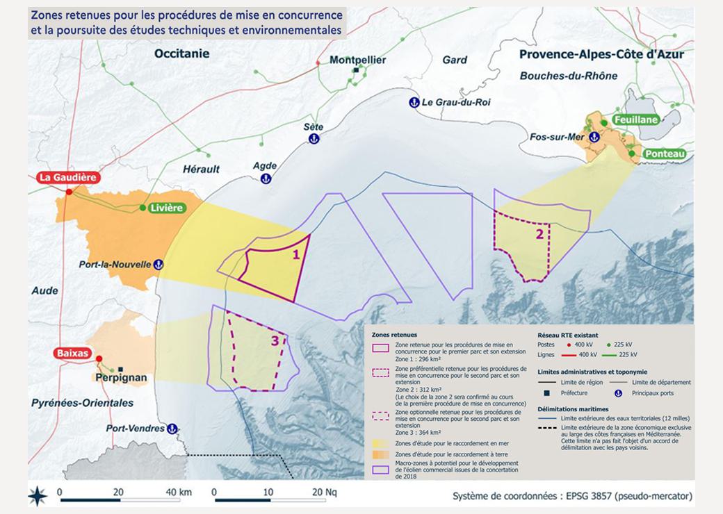 Carte éoliennes