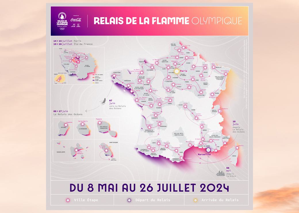 parcours du relais de la flamme olympique