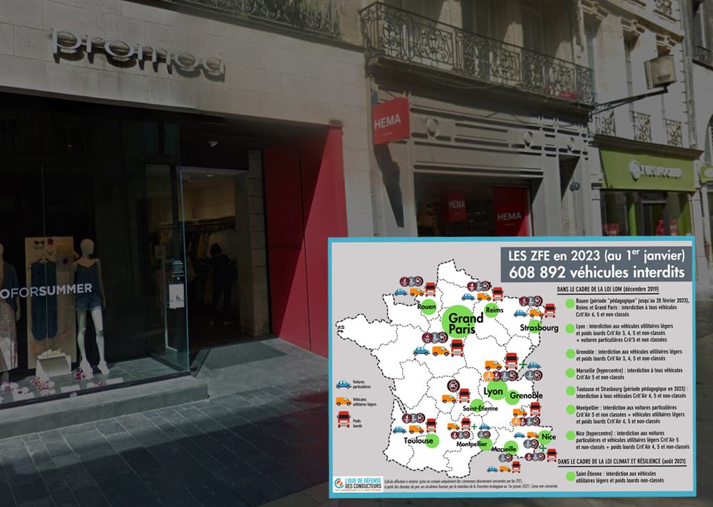 commerces spécialisés et ZFE
