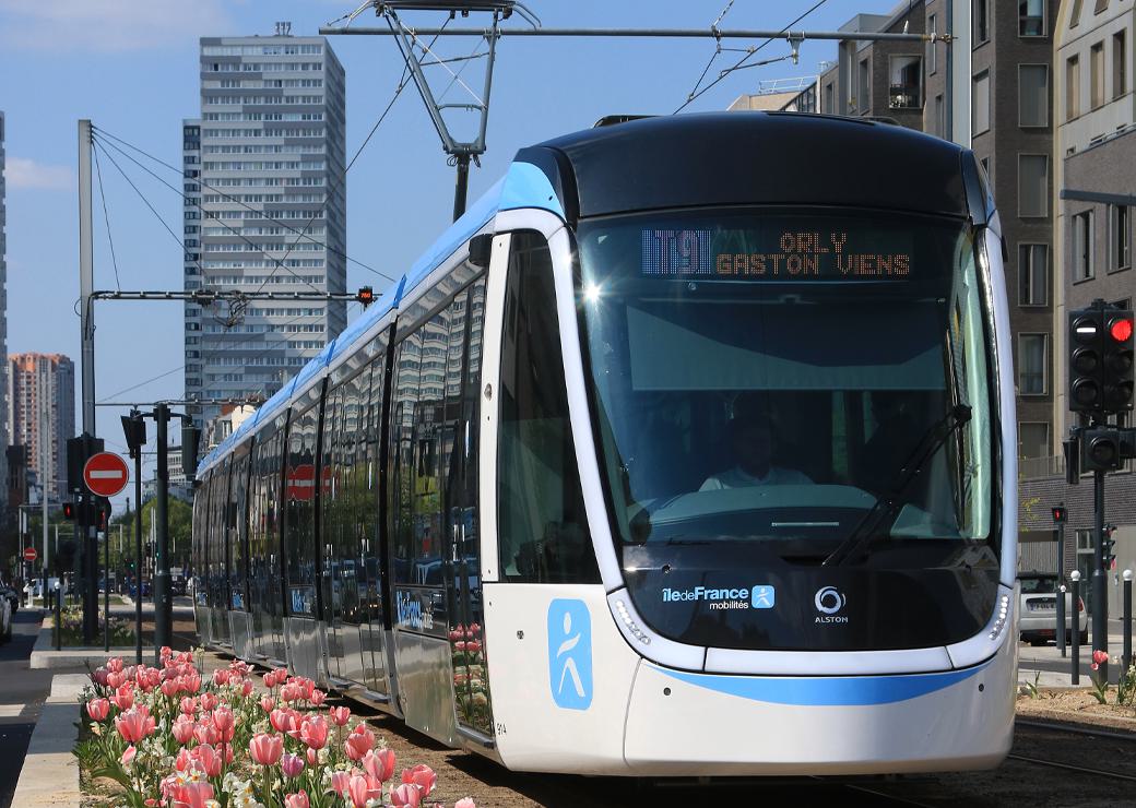 un tramway en Île-de-France