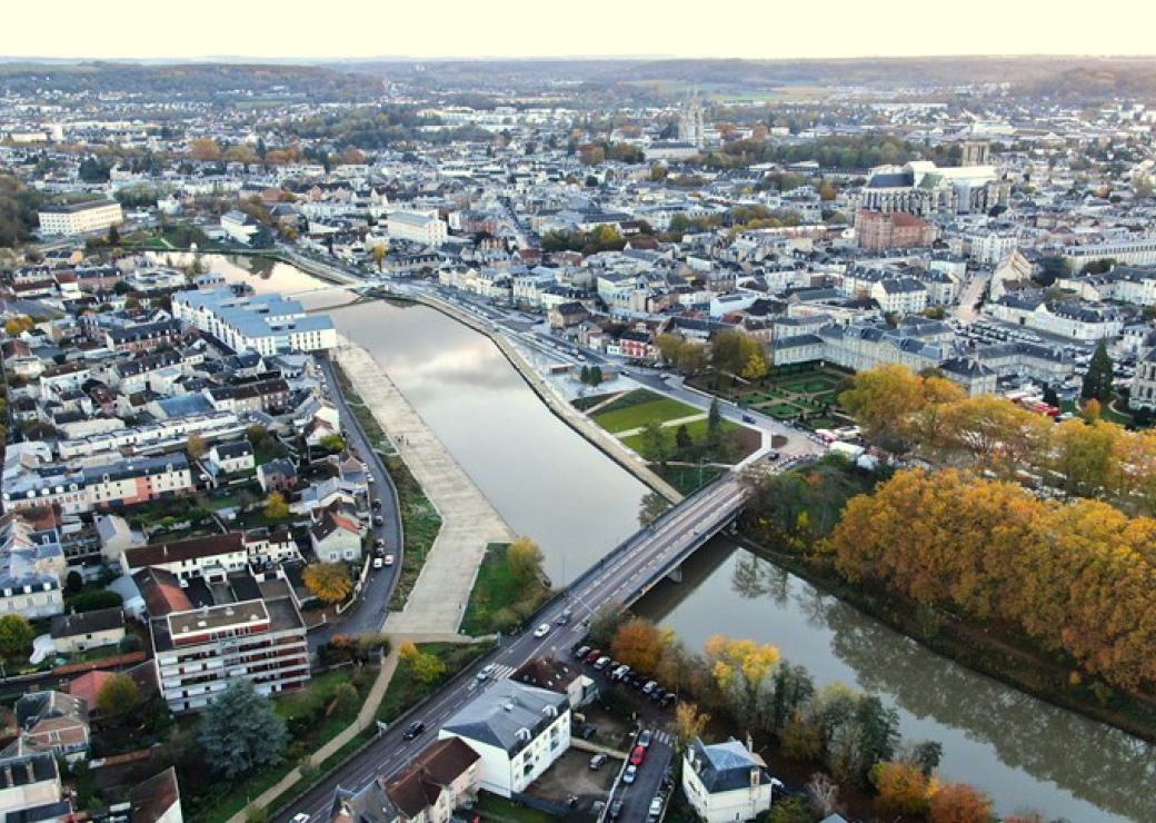 Prise de vue urbaine Ville de Soissons