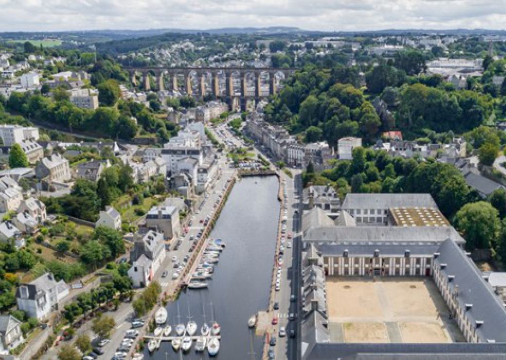 Morlaix - Visuel de la rivière sur le site de l’agglomération