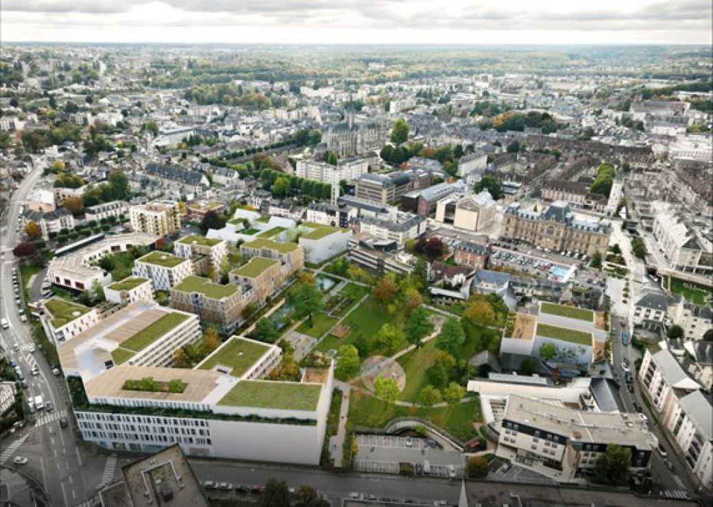 Photographie de l’îlot Saint-Louis – Site de la Ville d’Evreux