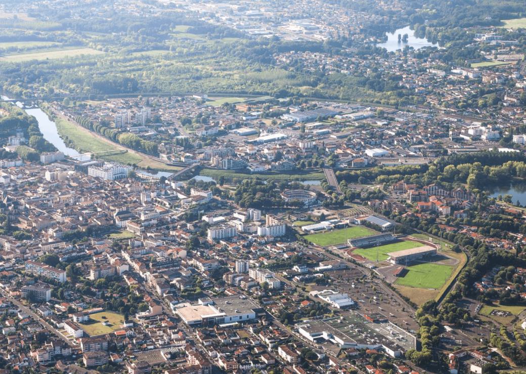 Vue aérienne, quartier du Sablar