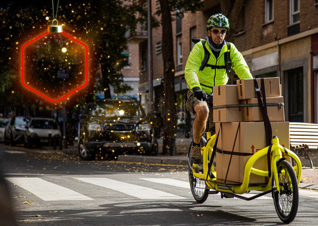 Livraison de colis à vélo