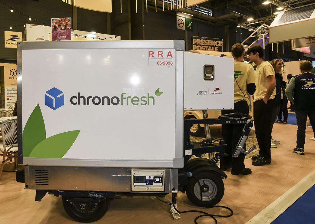 chronofresh sur le stand de la poste au salon de l'agriculture 