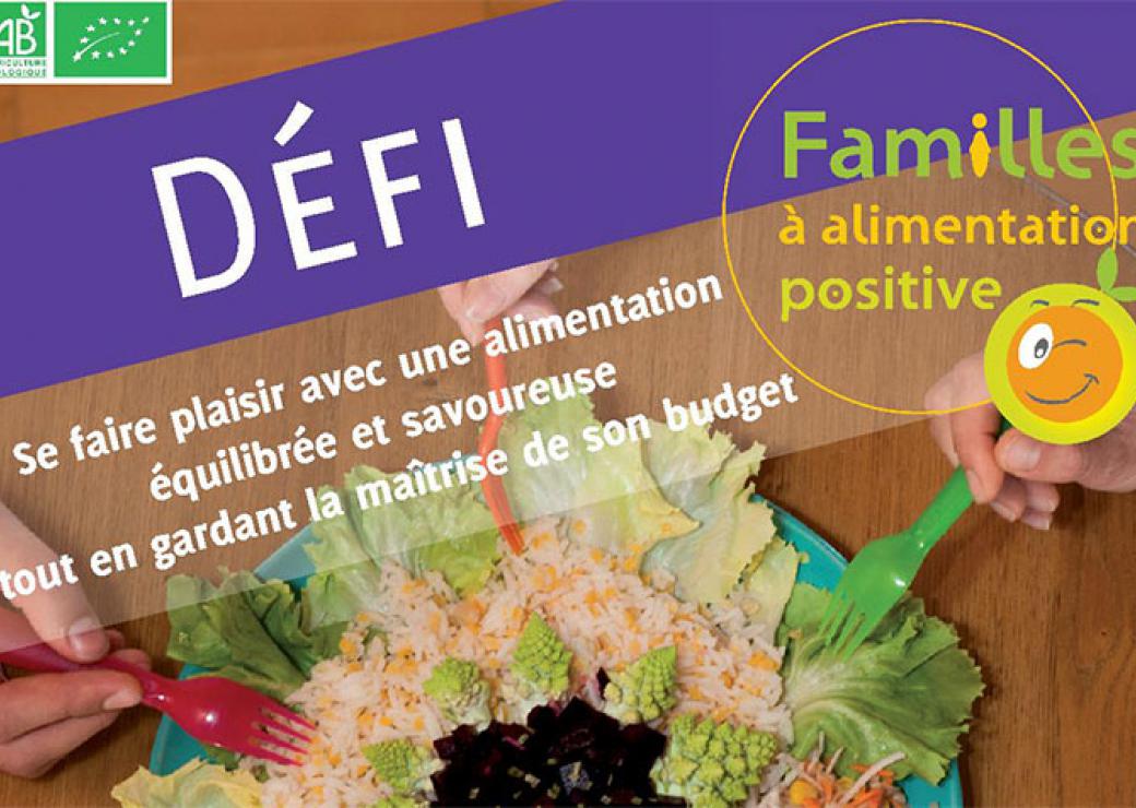 Affiche du Défi Familles à Alimentation Positive