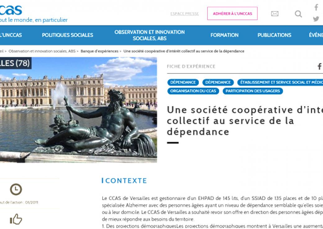 La SCIC sur le site de l'Uncass