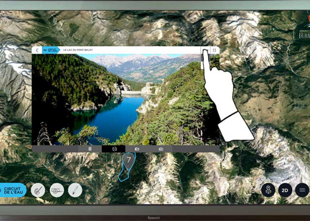 Thématique du circuit de l'eau du Briançonnais en réalité augmentée
