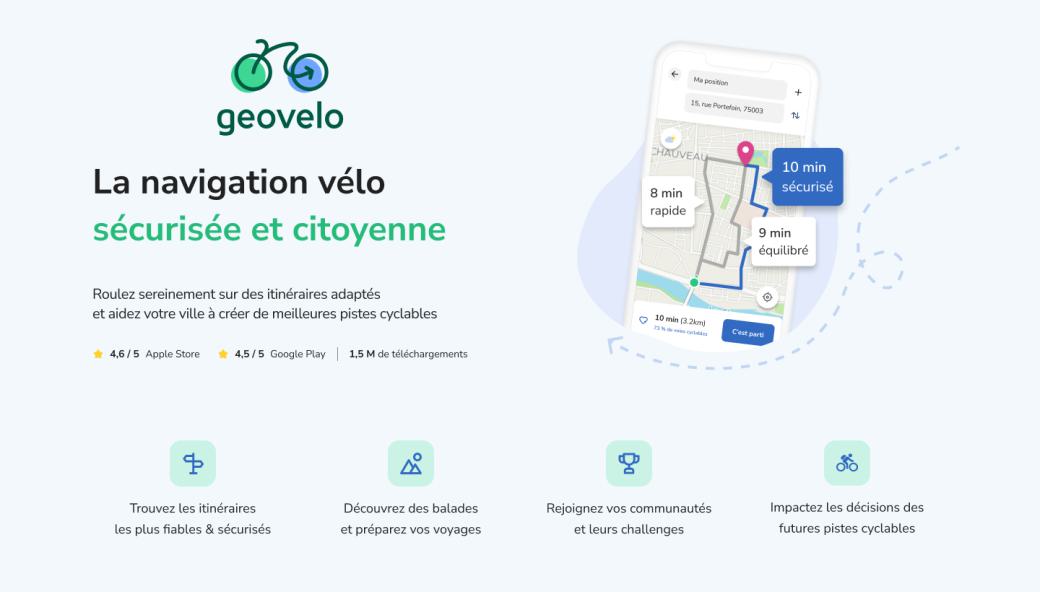 Géovélo pour la transition vers une mobililté bas-carbone