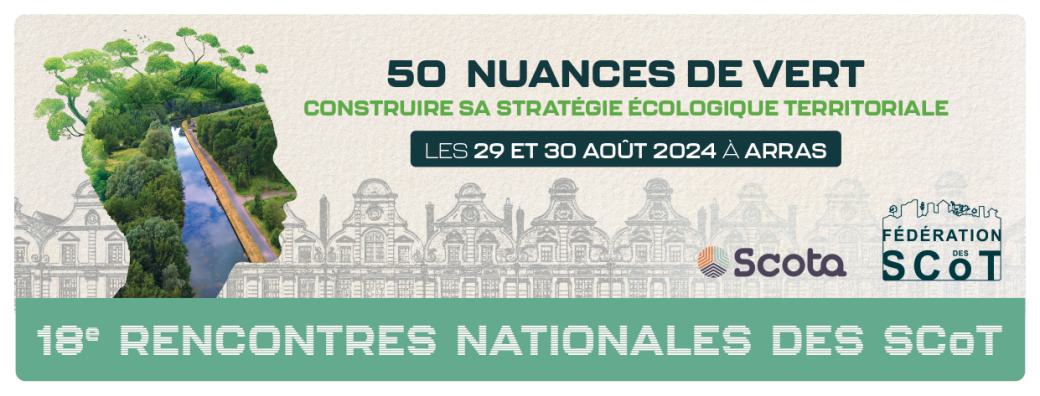 Visuel d'illustration des rencontres nationales des SCOT 2024 du 29 au 30 Août à Arras