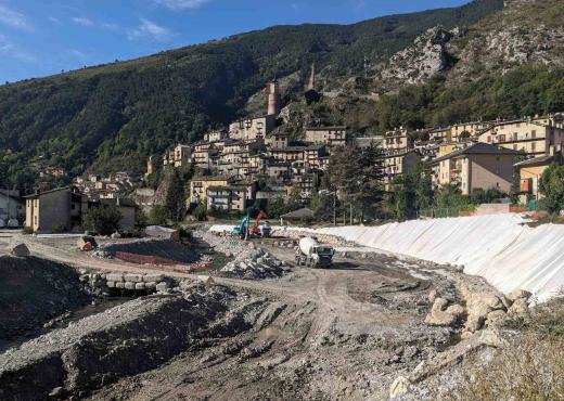 Travaux de reconstruction de la Vallée de la Roya