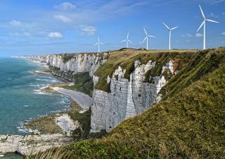 éoliennes littoral Normandie 