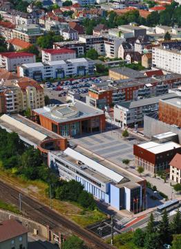 Vue aérienne centre-ville Saint-Louis